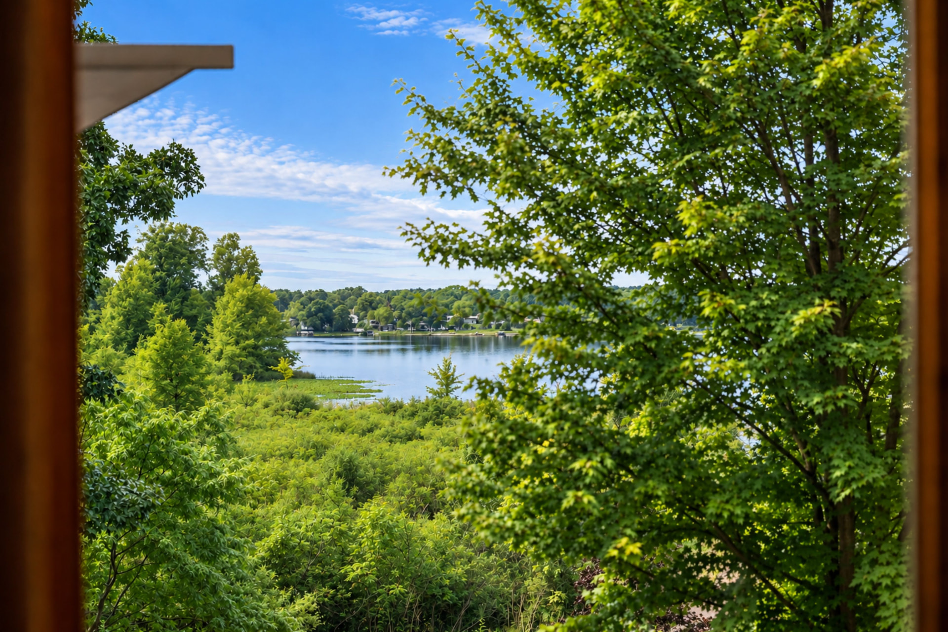 Lake views from the home toward Little Long Lake